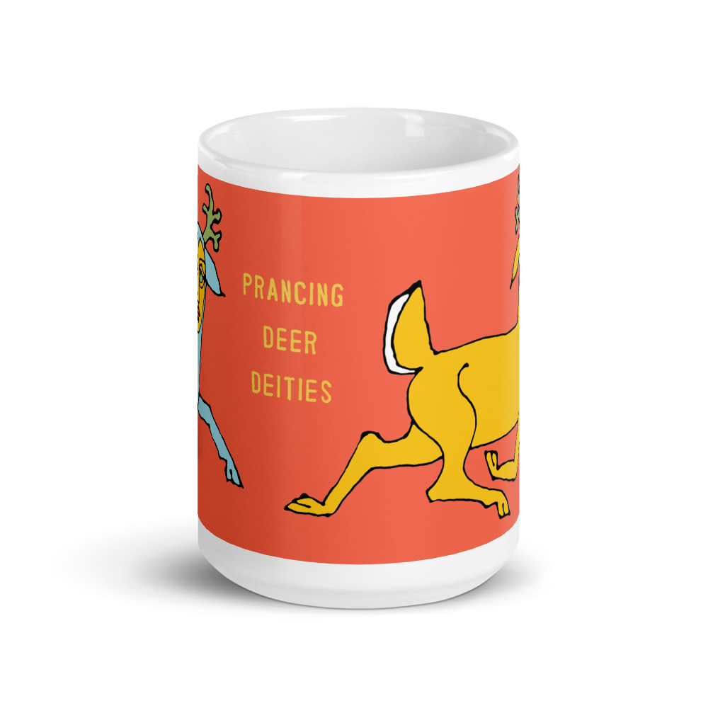 Prancing Deer Deities 15 oz mug