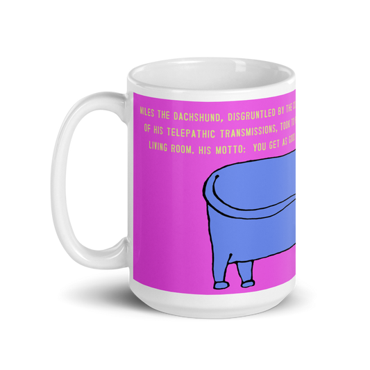 Homage to a Dachshund 15 oz mug