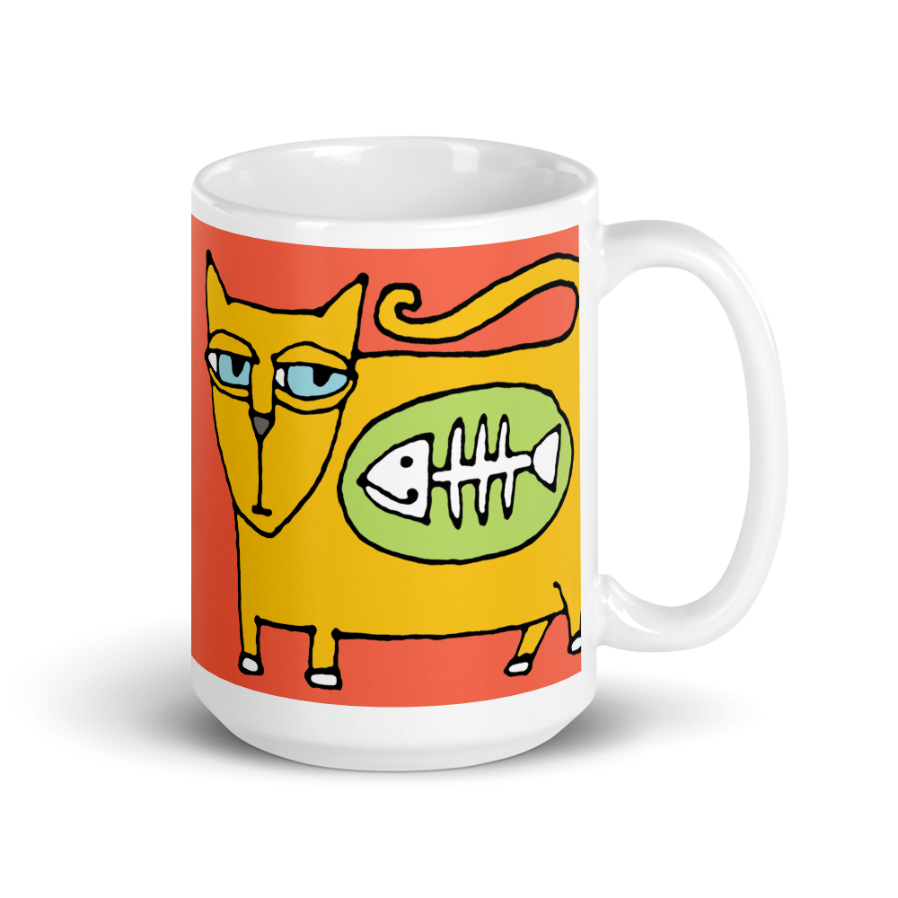 The Cat's Lunch 15 oz mug