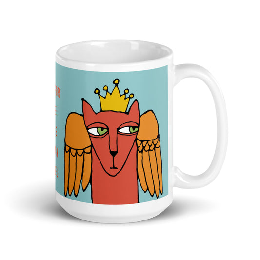 Cat Angel 15 oz mug