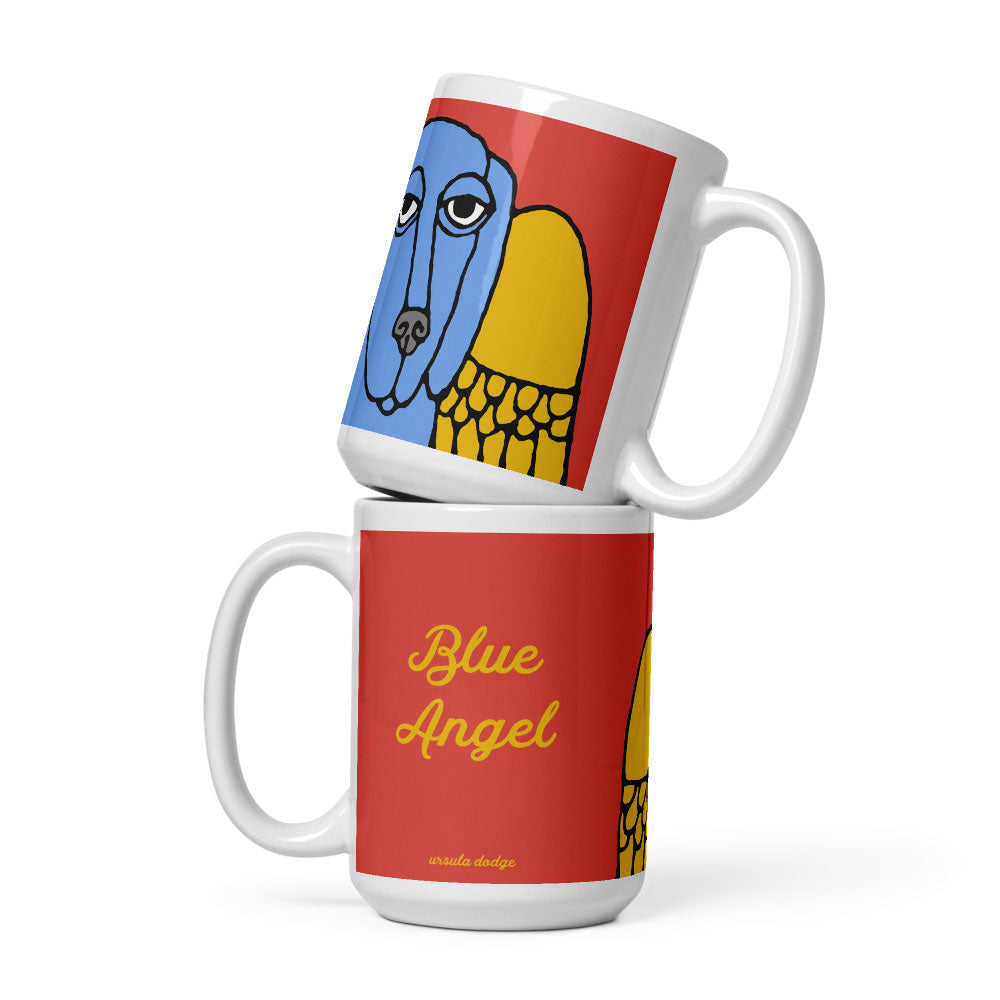 Blue Angel Dog 15 oz mug