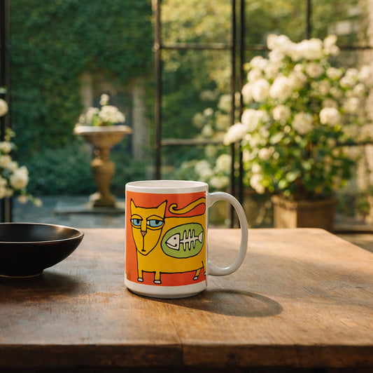 The Cat's Lunch 15 oz mug