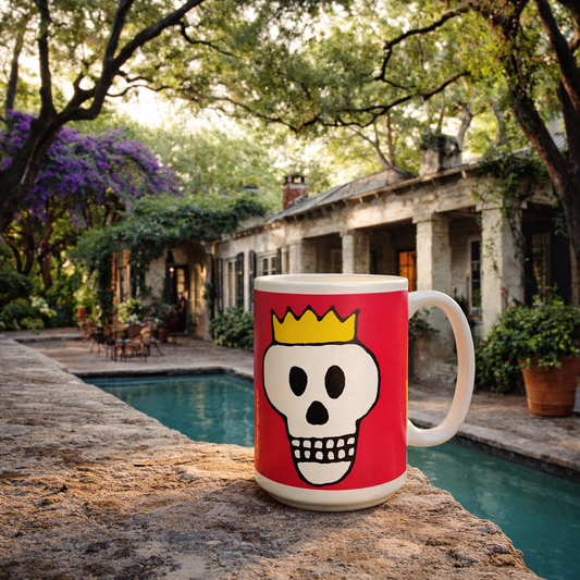 Skull Crown 15 oz ceramic mug
