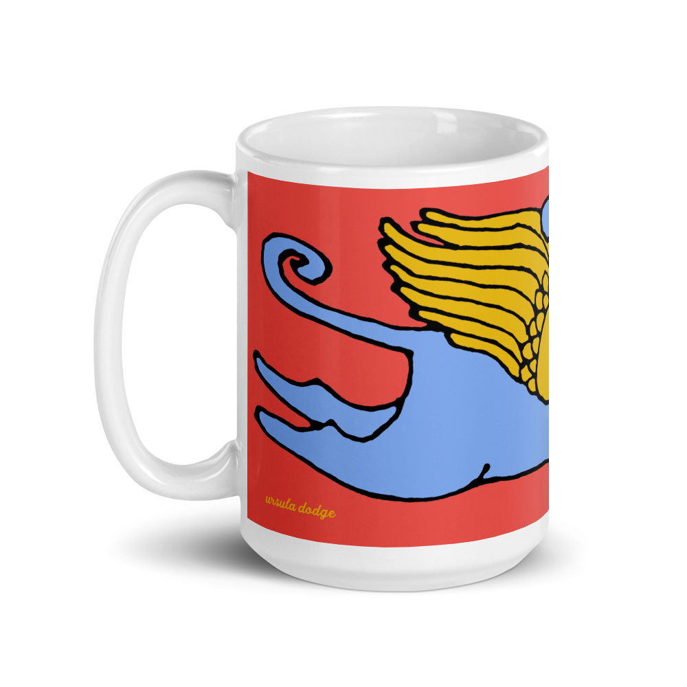 Flight of the Blue Dog 15 oz mug