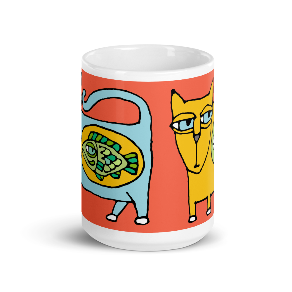 The Cat's Lunch 15 oz mug