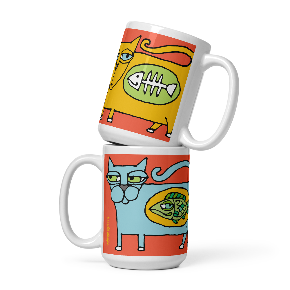 The Cat's Lunch 15 oz mug
