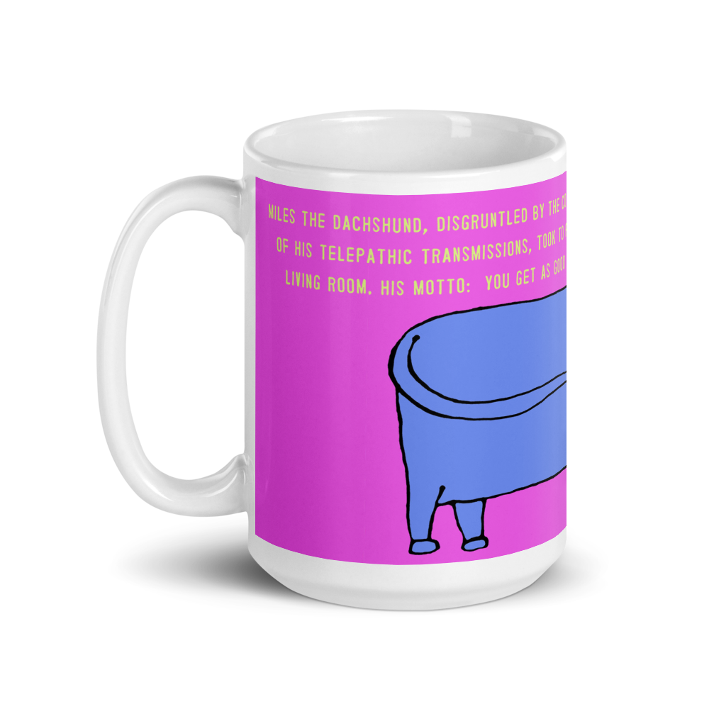 Homage to a Dachshund 15 oz mug