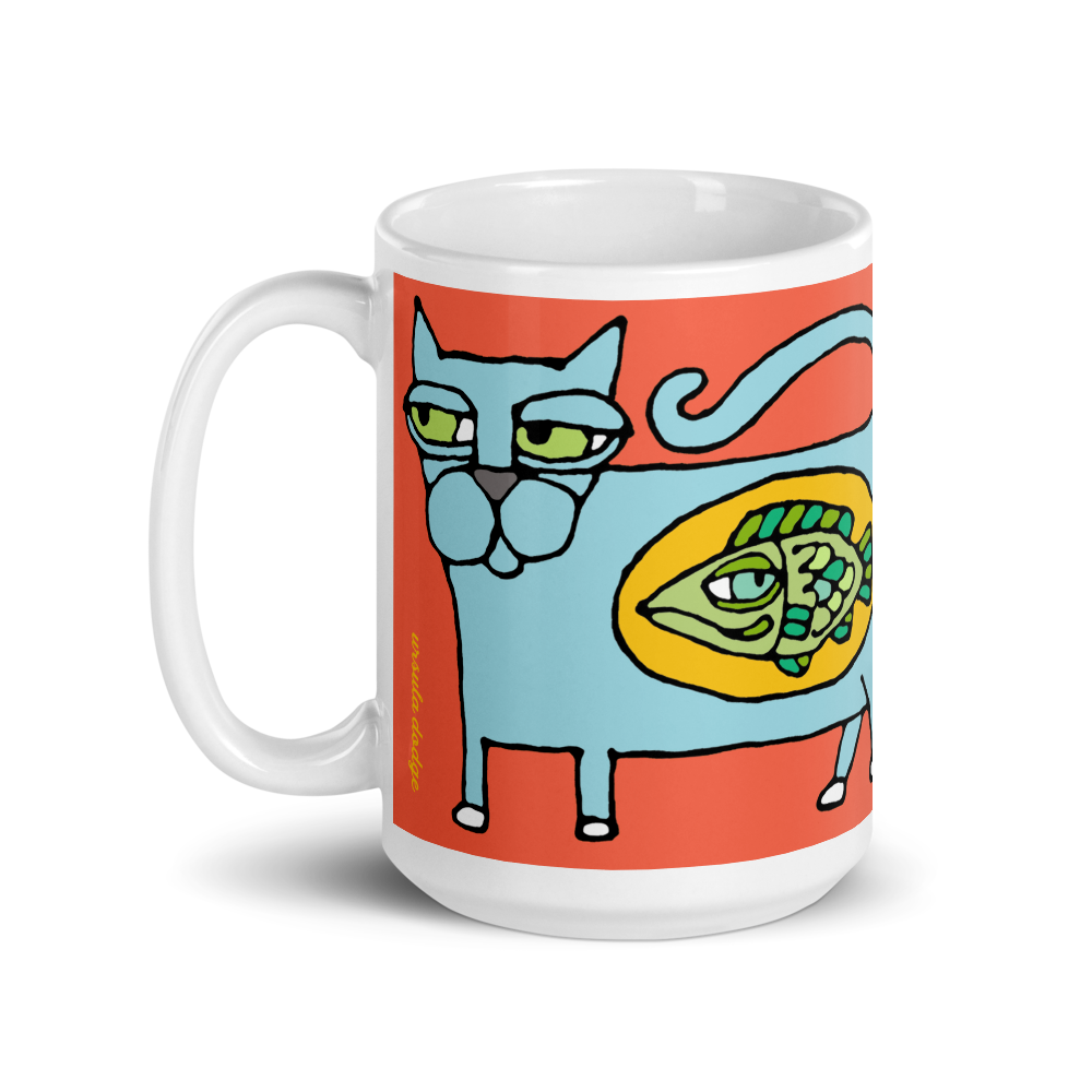 The Cat's Lunch 15 oz mug