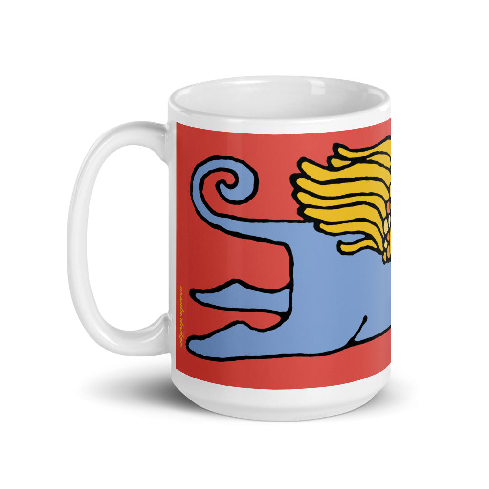 Flight of the Blue Cat 15 oz mug