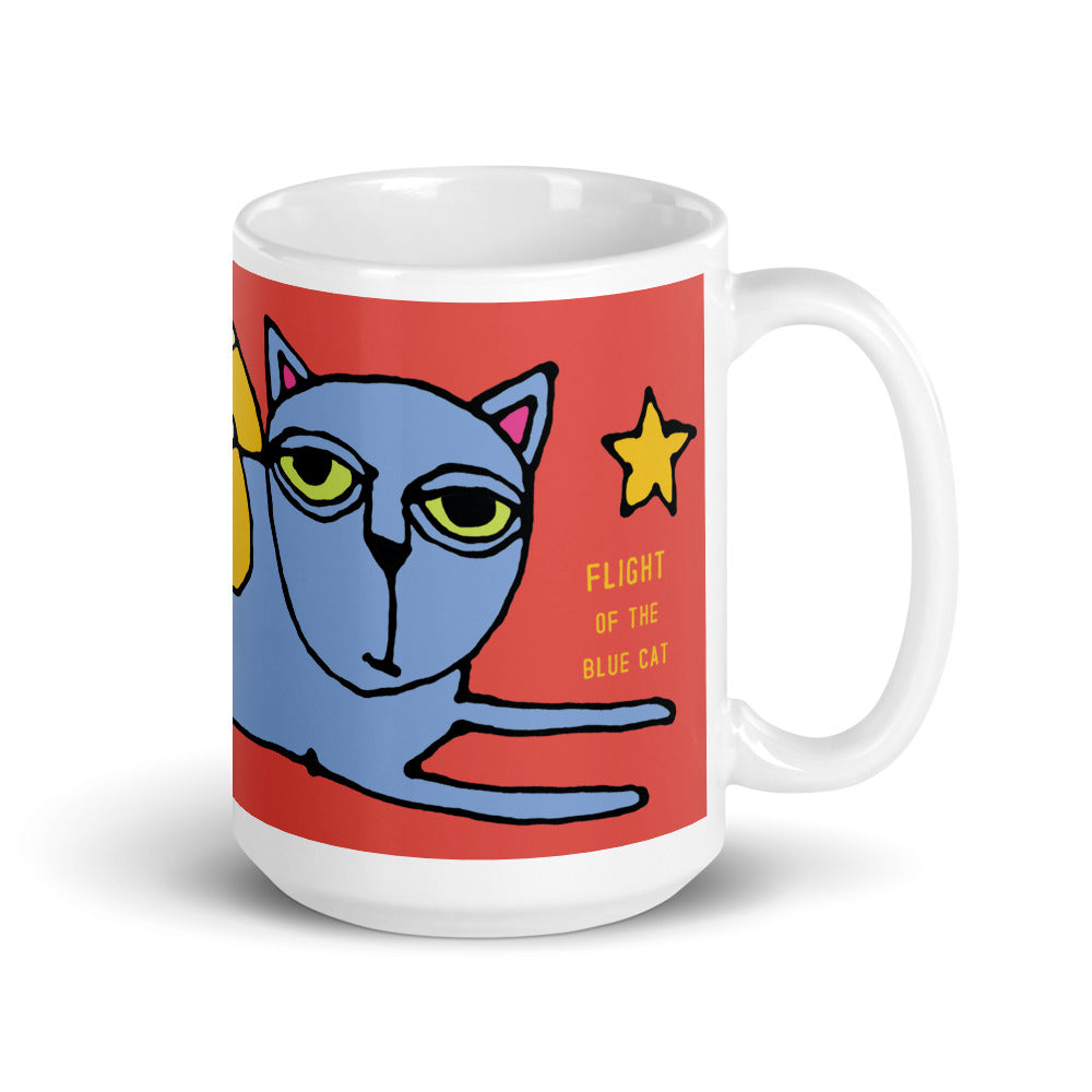 Flight of the Blue Cat 15 oz mug
